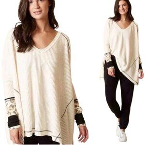 Free People Lovin Leopard Oversized Thermal